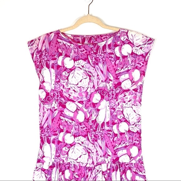 Vintage Laura Ashley 80’s Pink Floral Midi‎ Dress S - Picture 3 of 7